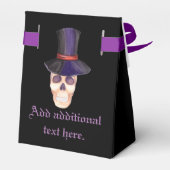 Portret van een skelet Favor Box Bedankdoosjes (Achterkant)