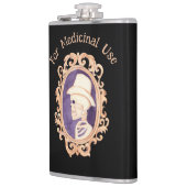 Portret VAN een skelet Vinyl gewikkeld kolf Heupfles (Links)