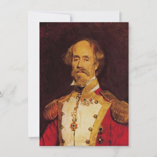 Portret van een Spaanse generaal Kaart (Voorkant)