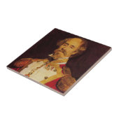 Portret van een Spaanse generaal Tegeltje (Zijkant)