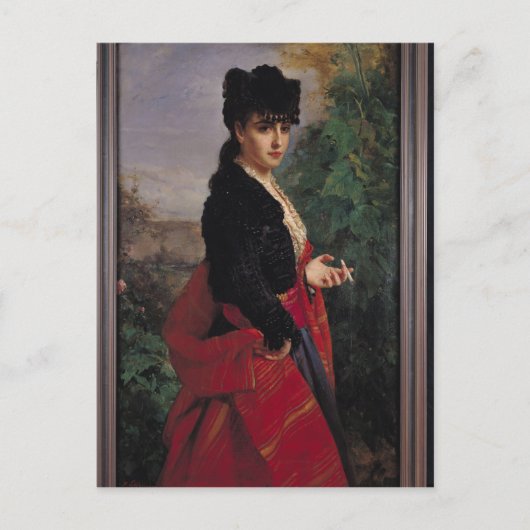 Portret van een Spaanse vrouw Briefkaart (Voorkant)