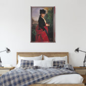 Portret van een Spaanse vrouw Canvas Afdruk (Insitu (Slaapkamer))