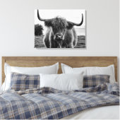 Portret van een stier canvas afdruk (Insitu (Slaapkamer))