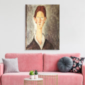 Portret van een student, c.1918-19 canvas afdruk (Insitu (Woonkamer))