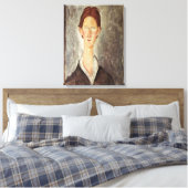 Portret van een student, c.1918-19 canvas afdruk (Insitu (Slaapkamer))