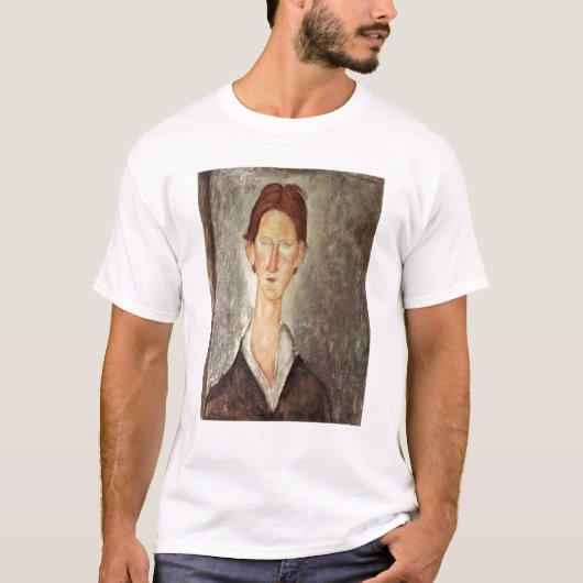 Portret van een student, c.1918-19 t-shirt (Voorkant)