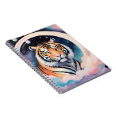 Portret van een tijger in de ruimte notitieboek (Rechterzijde)