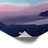 Portret van een tijger in de ruimte poster (Hoek)