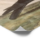 Portret van een trekkerduif poster (Hoek)