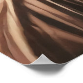 Portret van een uitheemse met houthuid | AI Art. Poster (Hoek)