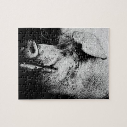 portret van een varken legpuzzel (Horizontaal)