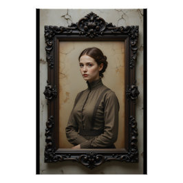 Portret van een veerkrachtige werknemer perfect poster