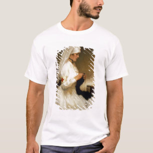 Portret van een verpleegster van het Rode Kruis T-shirt