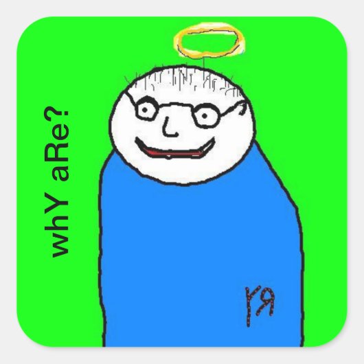 Portret van een Vriend Sticker (Voorkant)