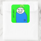 Portret van een Vriend Sticker (Tas)