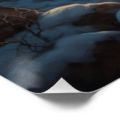 Portret van een Vriendelijke Sneeuwman | Kerstsnee Perfect Poster (Hoek)