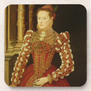 Portret van een vrouw, 1567 (olie op het paneel) onderzetter