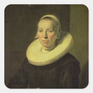 Portret van een vrouw, 1644 vierkante sticker
