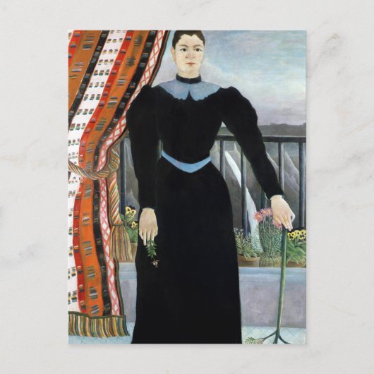 Portret van een vrouw, 1895 briefkaart (Voorkant)