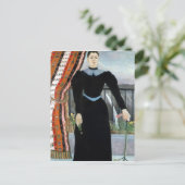 Portret van een vrouw, 1895 briefkaart (Staand voorkant)
