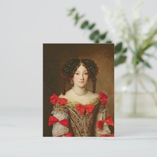 Portret van een vrouw 3 briefkaart (Staand voorkant)