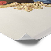 Portret van een vrouw als Minerva, 1730 Poster (Hoek)