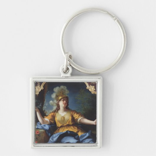 Portret van een vrouw als Minerva, 1730 Sleutelhanger (Voorkant)