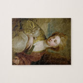 Portret van een vrouw als St. Agnes, traditioneel  Legpuzzel (Horizontaal)