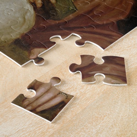 Portret van een vrouw als St. Agnes, traditioneel  Legpuzzel (Zijkant)