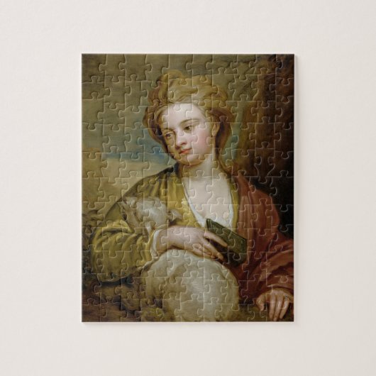 Portret van een vrouw als St. Agnes, traditioneel  Legpuzzel (Verticaal)