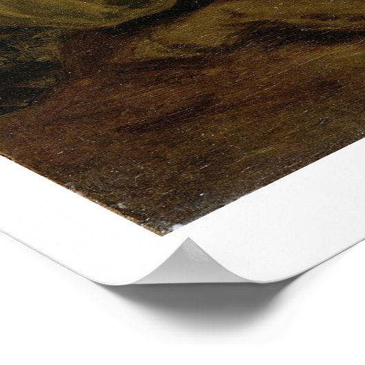 Portret van een vrouw als St. Agnes, traditioneel  Poster (Hoek)