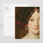 Portret van een vrouw briefkaart (Voorkant / Achterkant)