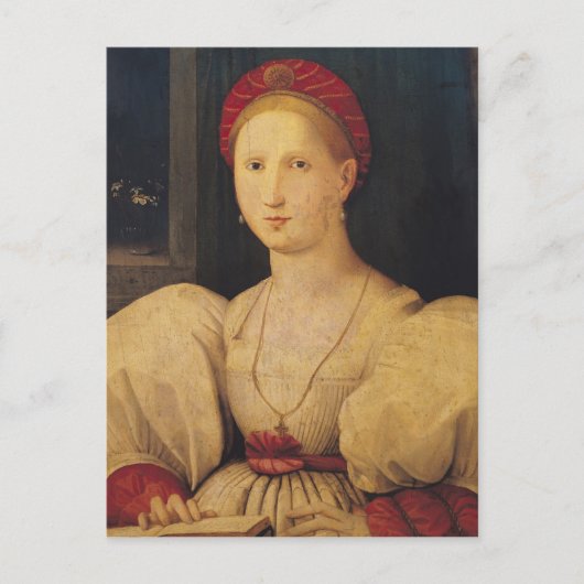 Portret van een vrouw briefkaart (Voorkant)