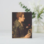 Portret van een vrouw briefkaart (Staand voorkant)