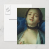 Portret van een vrouw briefkaart (Voorkant / Achterkant)