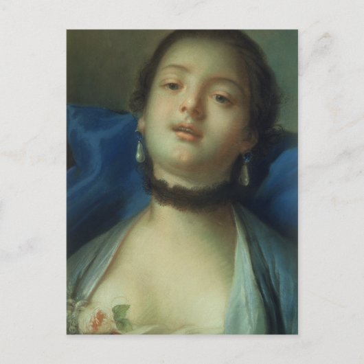 Portret van een vrouw briefkaart (Voorkant)