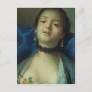 Portret van een vrouw briefkaart