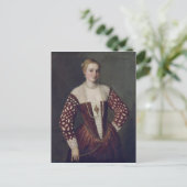 Portret van een vrouw briefkaart (Staand voorkant)