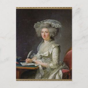 Portret van een vrouw, c.1787 briefkaart
