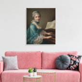 Portret van een vrouw canvas afdruk (Insitu (Woonkamer))