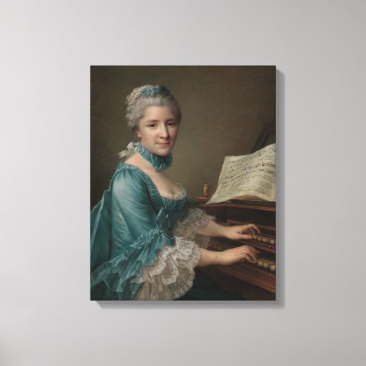 Portret van een vrouw canvas afdruk (Voorkant)