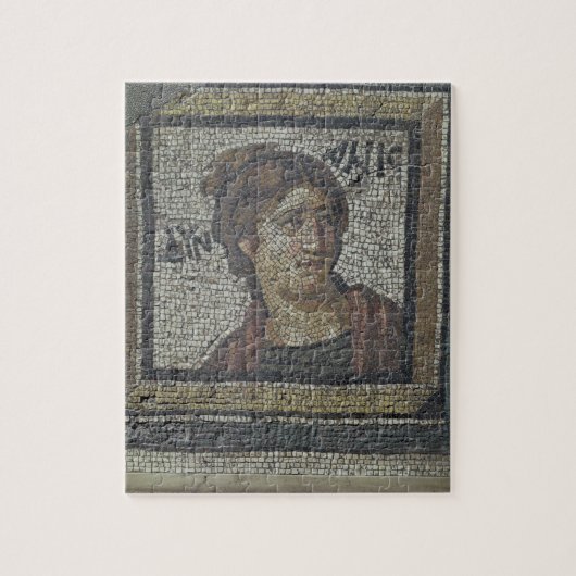 Portret van een vrouw, detail van een mozaïekbeweg legpuzzel (Verticaal)