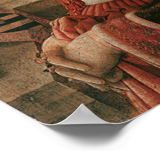 Portret van een vrouw en een Man in een casement,  Poster (Hoek)