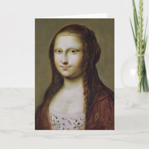 Portret van een vrouw geïnspireerd door de Mona Li Kaart