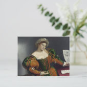 Portret van een vrouw geïnspireerd door het Briefk Briefkaart (Staand voorkant)