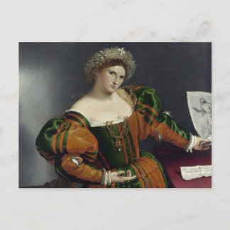 Portret van een vrouw geïnspireerd door het Briefk Briefkaart