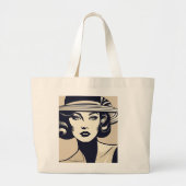 Portret van een vrouw grote tote bag (Voorkant)