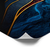 Portret van een vrouw in het Abstract Poster (Hoek)