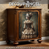 Portret van een vrouw in het Antiek tijdperk - Dec Tissuepapier