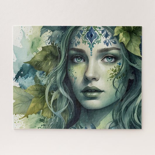 Portret van een vrouw legpuzzel (Horizontaal)